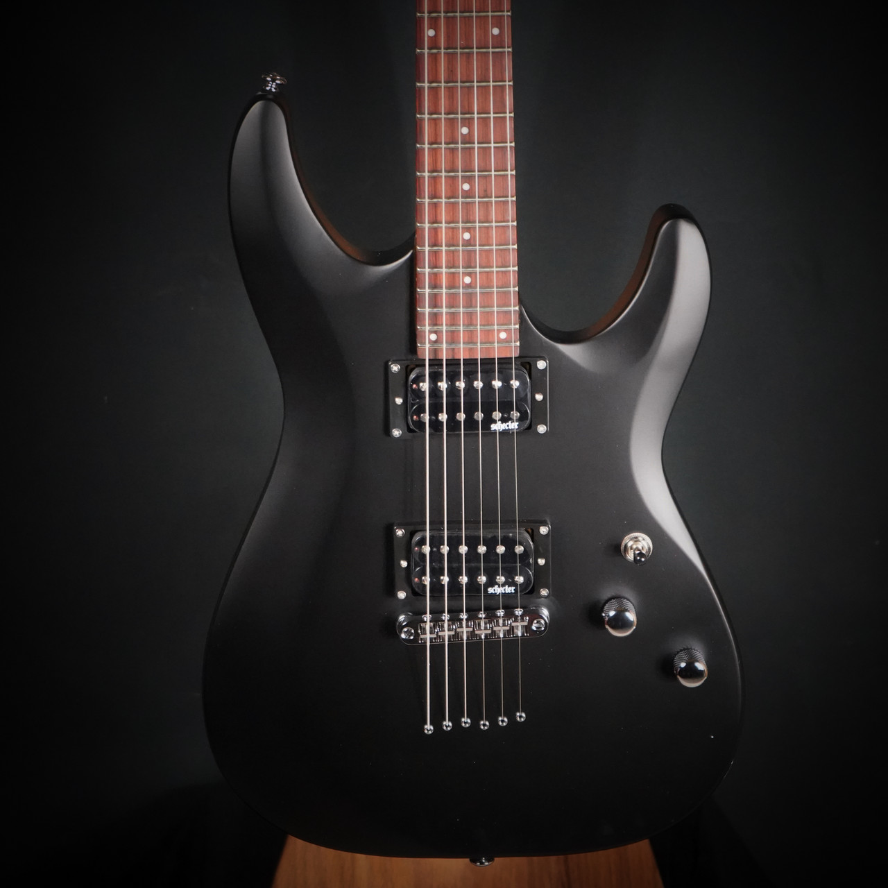 Schecter C-6 Deluxe Electric Guitar - Satin Black (430) | Musician