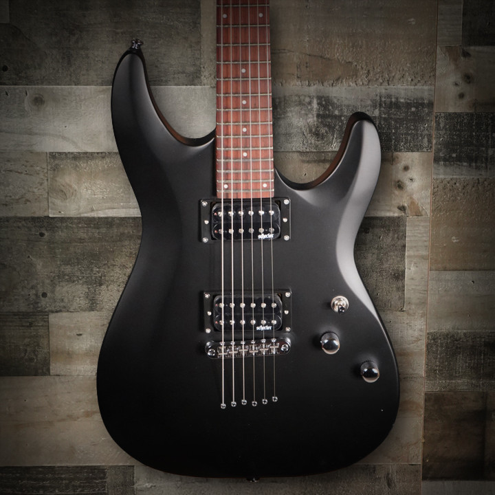 Schecter C-6 Deluxe Electric Guitar - Satin Black (430) | Musician