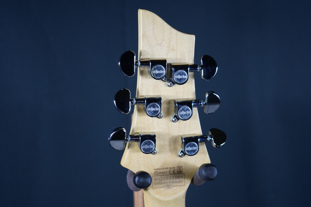 Schecter C-6 Plus Electric Guitar - Magenta finish with quilted maple top, dual humbuckers, contoured body, and smooth maple neck for versatile tone and modern playability