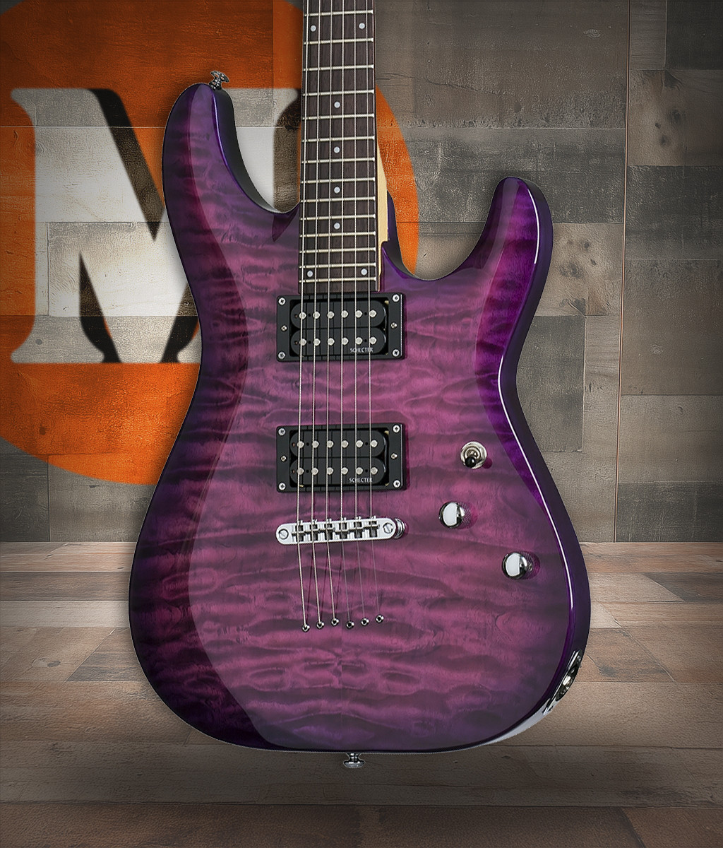 Schecter C-6 Plus Electric Guitar - Magenta (445) | Musician Madness