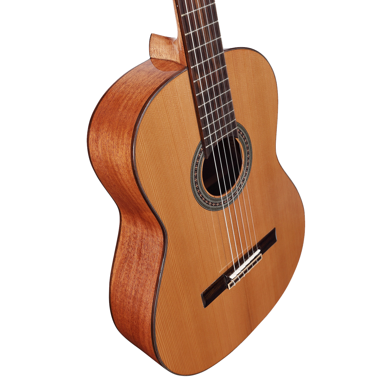 The Alvarez AC65 Classical Guitar features a solid cedar top paired with mahogany back and sides for warm, rich, and expressive nylon-string tone. Its traditional classical neck profile, slotted headstock, and smooth playability make it an excellent choice for students, fingerstyle players, and musicians seeking a responsive, warm-voiced classical instrument.
