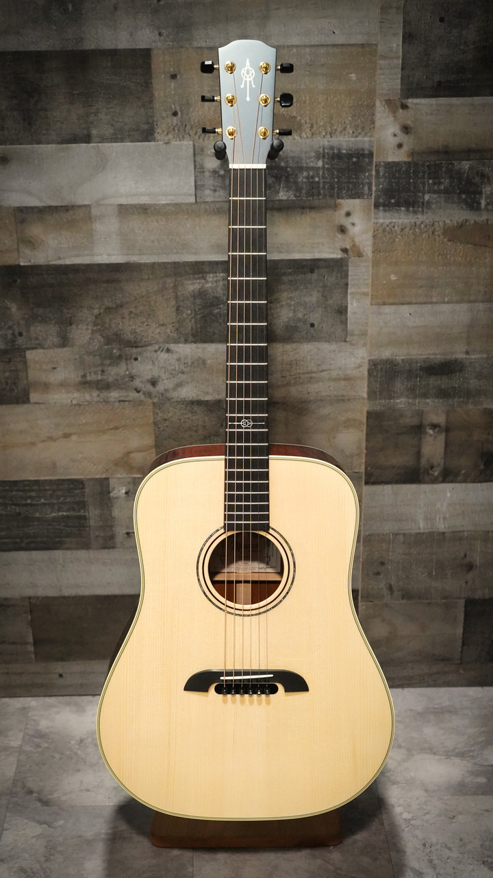 The Alvarez Yairi Masterworks DYM60HD Honduran Dreadnought (DYM60HD) features an all-solid Honduran mahogany top, back, and sides handcrafted in Japan for exceptional warmth, depth, and sustain. Its dreadnought body delivers strong projection and bold low-end response, while Yairiâ€™s meticulous construction enhances clarity and resonance. Ideal for players who want a powerful, full-bodied acoustic with boutique craftsmanship.