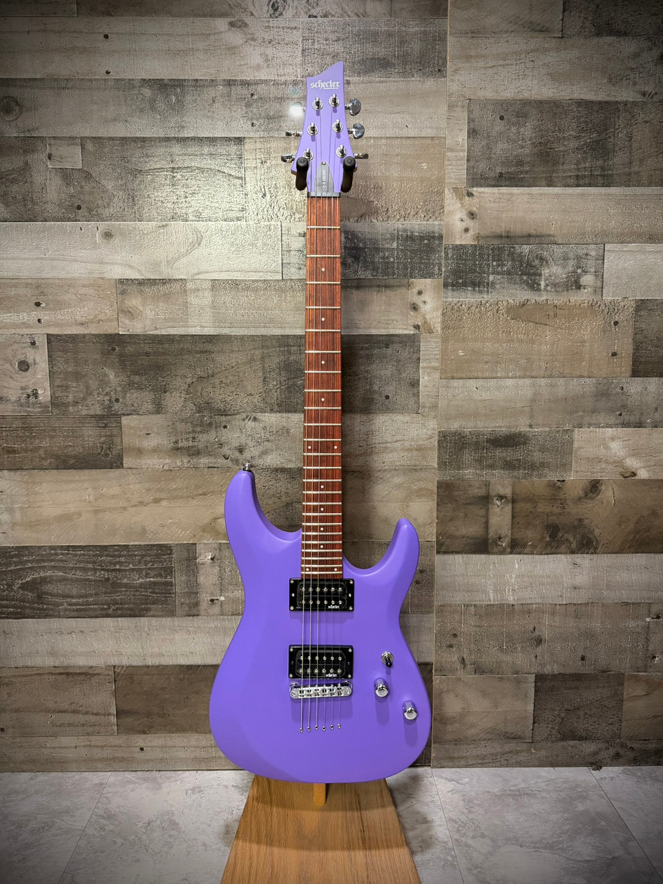 Schecter C-6 Deluxe Electric Guitar - Satin Purple (429) | Musician Madness