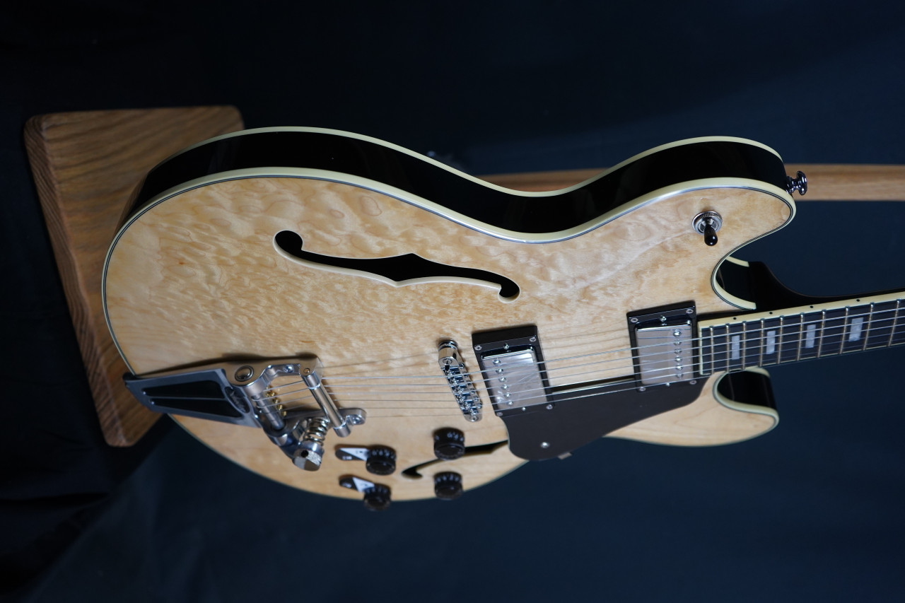 Shop the Schecter Corsair Electric Guitar in Gloss Natural (1553) at Musician Madness. Vintage-inspired tone, semi-hollow warmth, fast shipping.