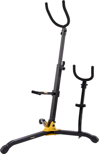 Hercules DS536B Stand - Baritone & Alto/Tenor Saxophone Combo Stand | Musician Madness
