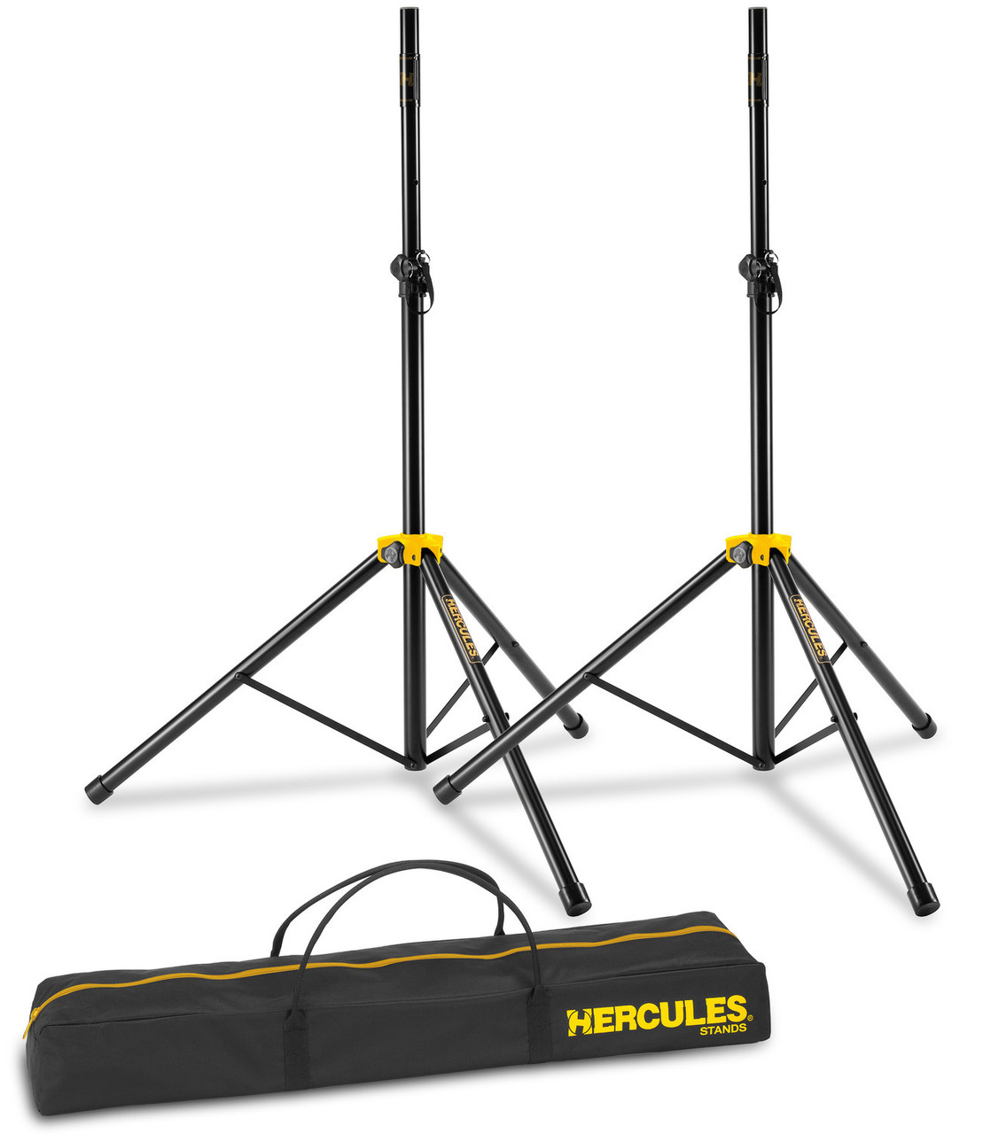 Hercules SS200BB Speaker Stands (Pair) w/ Smart Adapter