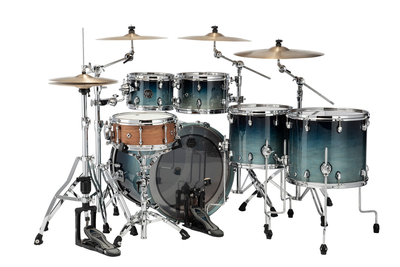 超豪華◆9471I1068）直取り直配のみ Mapex　SATURN Ⅳシリーズのドラムセット　　カラー　Deep Water Ash Burl セット