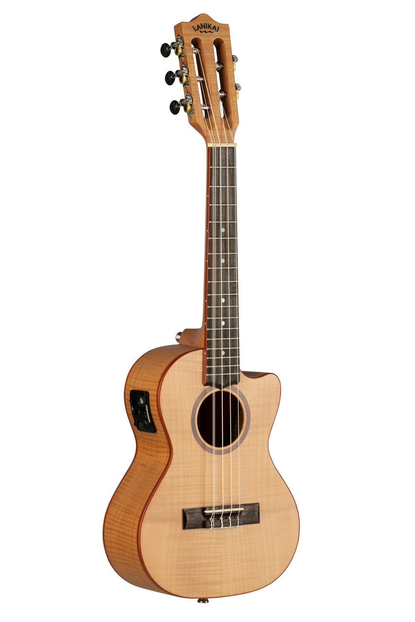 Lanikai Flame Maple 5-String Tenor Cutaway A/E Ukulele w/ Kula Preamp (FM-5CET) | Musician Madness