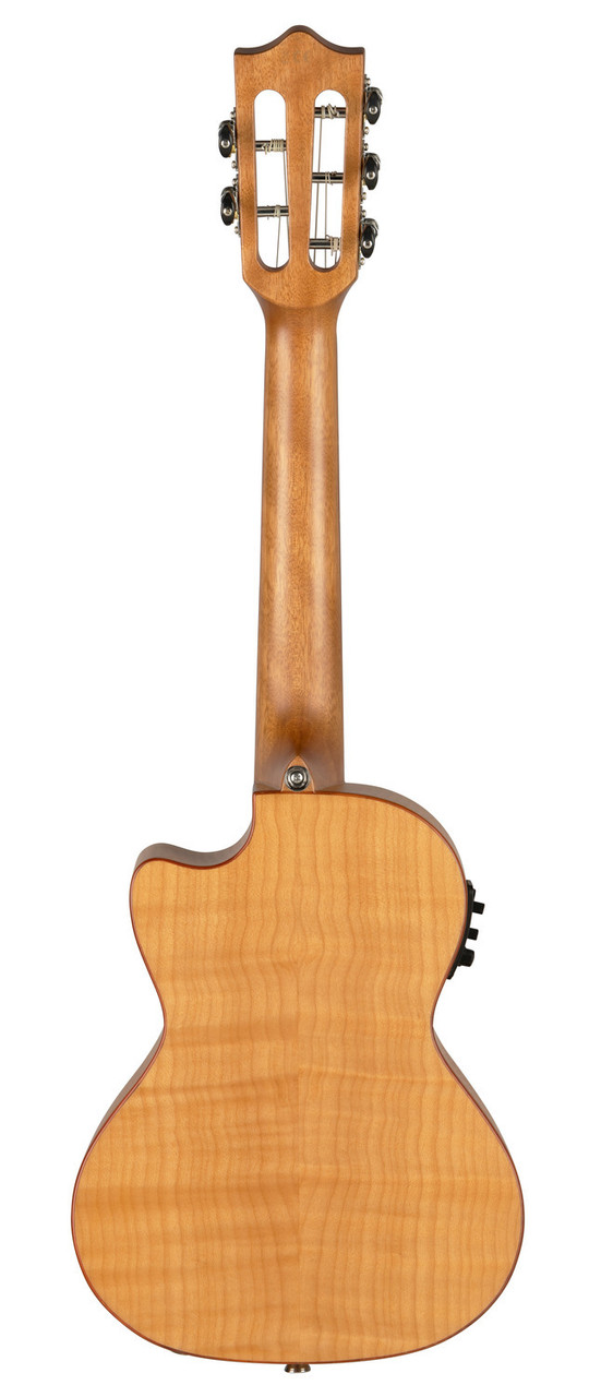 Lanikai Flame Maple 5-String Tenor Cutaway A/E Ukulele w/ Kula Preamp (FM-5CET) | Musician Madness