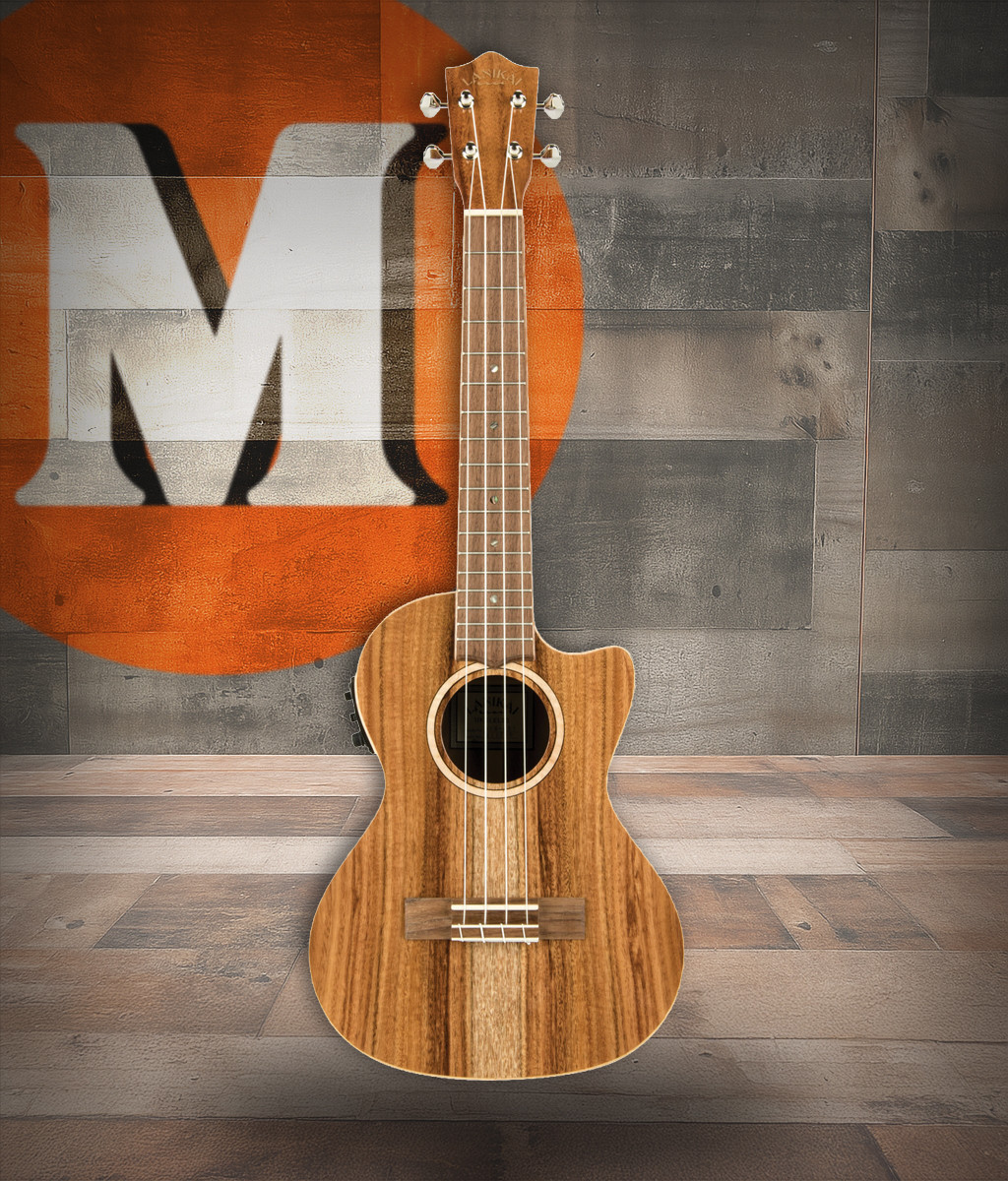 Lanikai All Solid Acacia Tenor Cutaway A/E Ukulele w/ Kula Preamp (ACS-CET) | Musician Madness