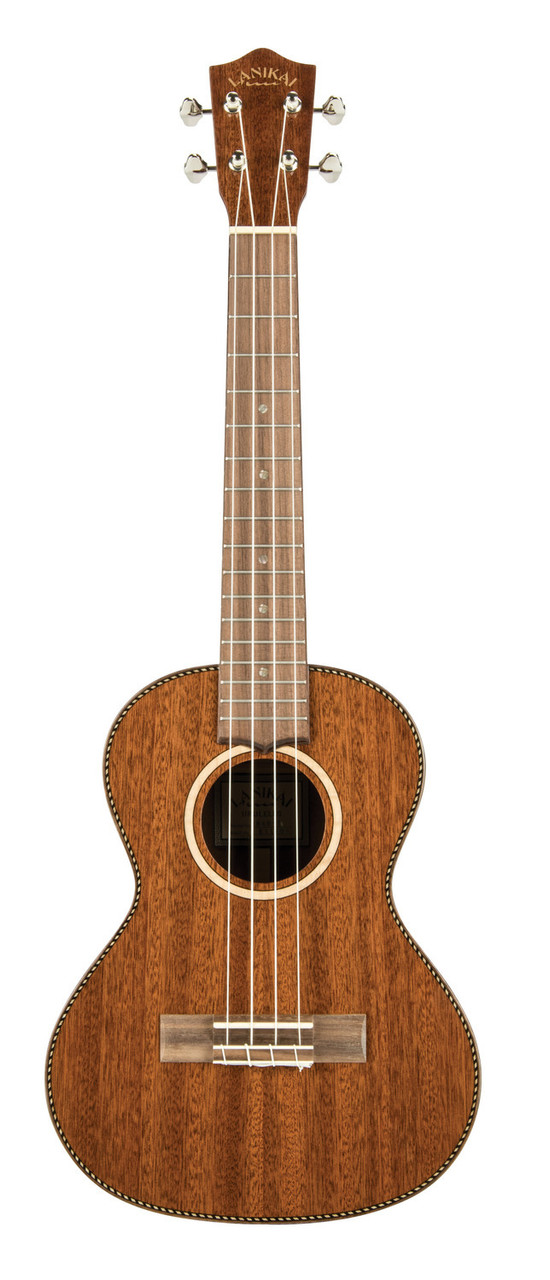 The Lanikai MAS-T Tenor Ukulele features an all-solid mahogany top, back, and sides for warm, resonant sound with excellent sustain. Its tenor size offers fuller tonal depth and comfortable playability, making it a great choice for advancing musicians. Premium features include quality tuners, smooth fretwork, and traditional Lanikai craftsmanship for reliable performance on stage or at home.