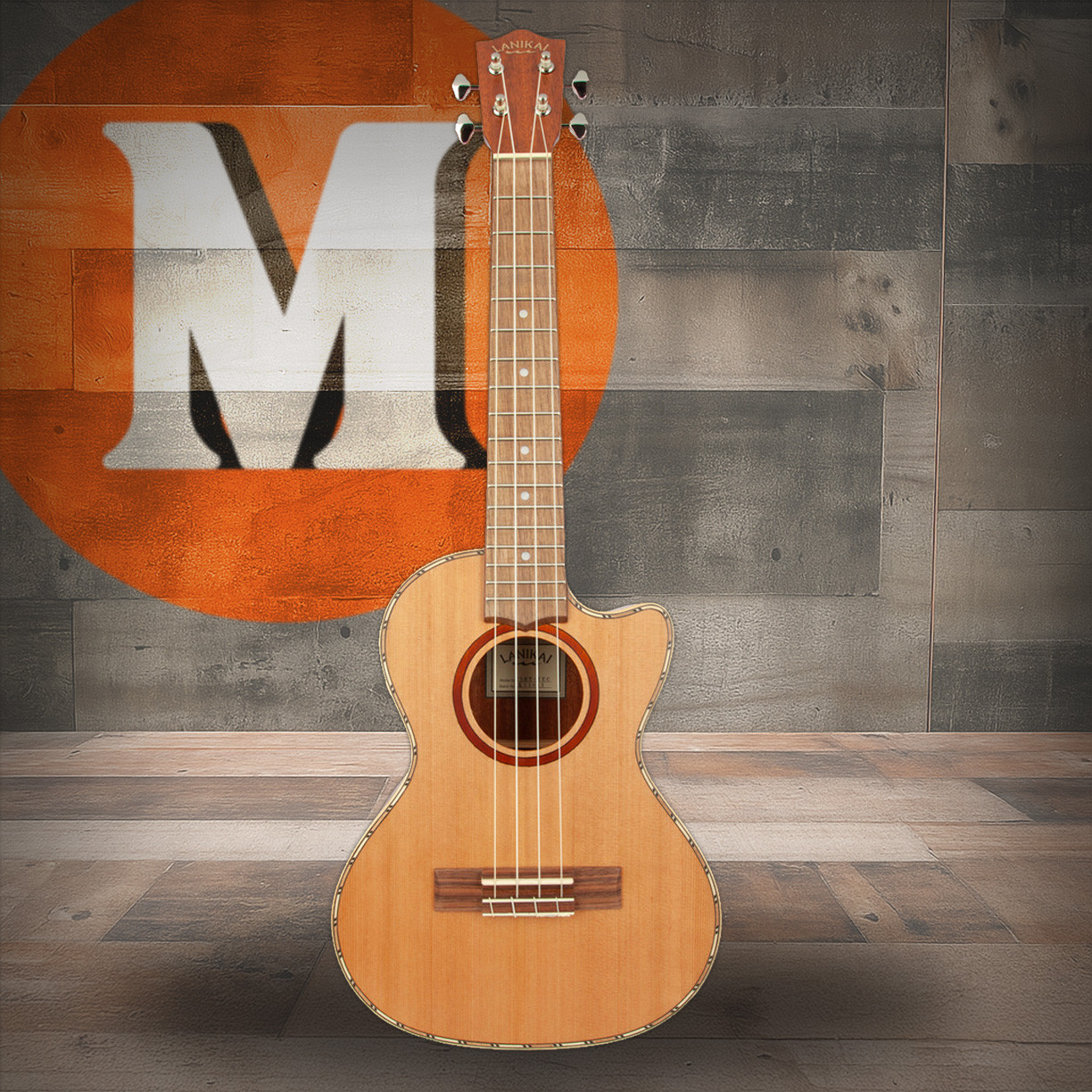 Lanikai Cedar Solid Top A/E Concert Ukulele w/ Kula Preamp (CDST-CET) | Musician Madness