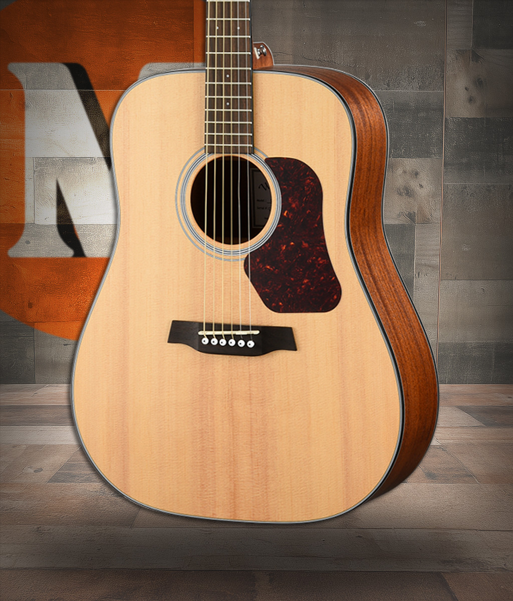 Walden D550E Natura Solid Spruce Top Dreadnought Acoustic-Electric - Open Pore Satin Natural (D550E/W) | Musician Madness