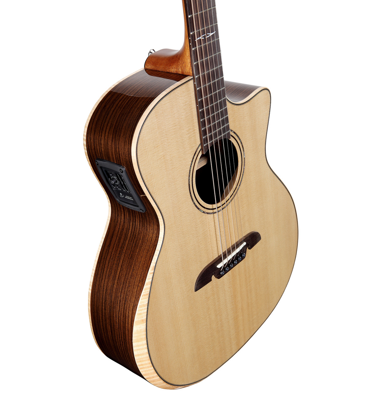 Alvarez Artist Grand Auditorium Acoustic Electric w/Cutaway, Bevel Edge Armrest, EQ & Tuner