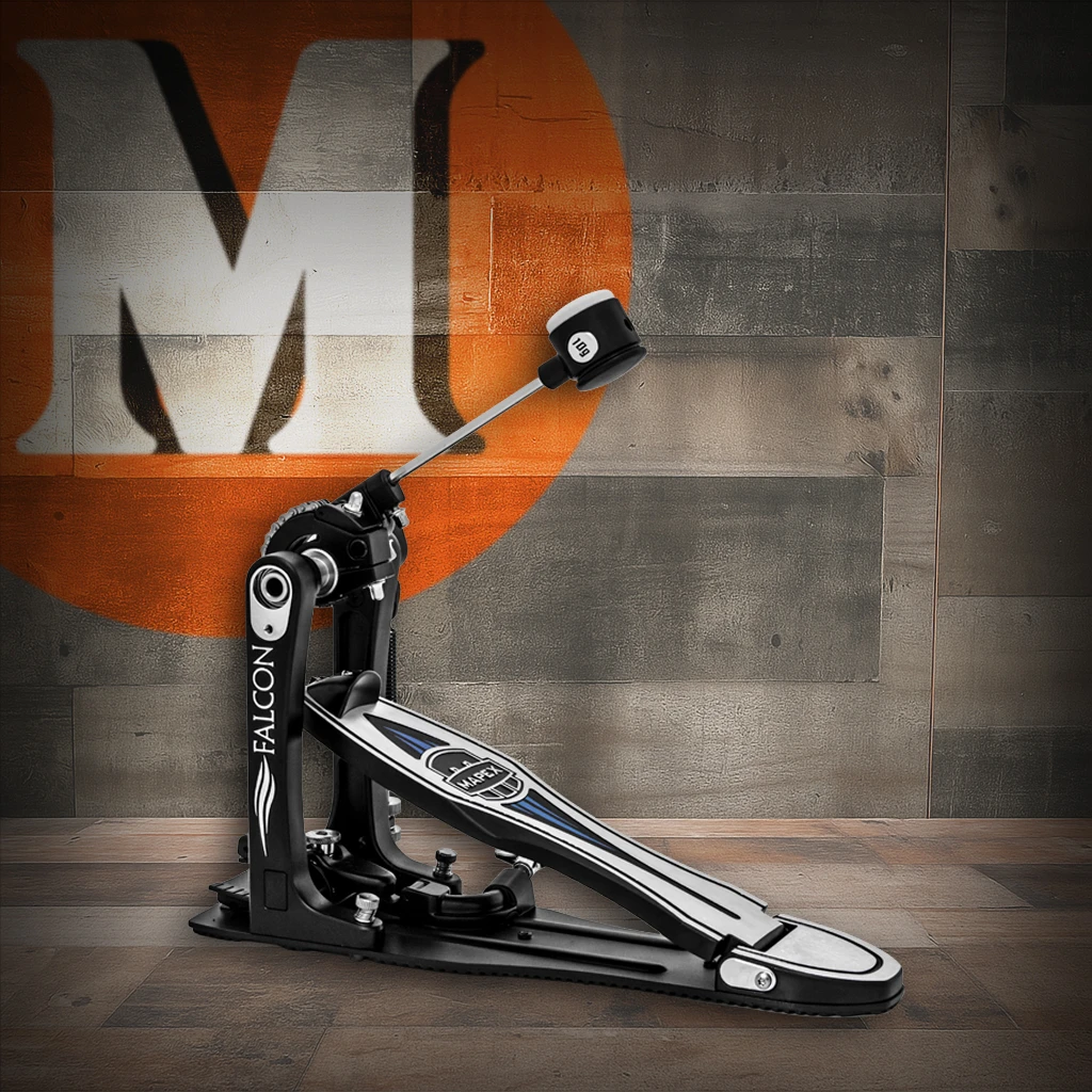 Mapex Falcon Single Bass Drum Pedal (PF1000) â€“ professional-grade pedal with smooth chain drive, adjustable beater angle, and precision footboard design