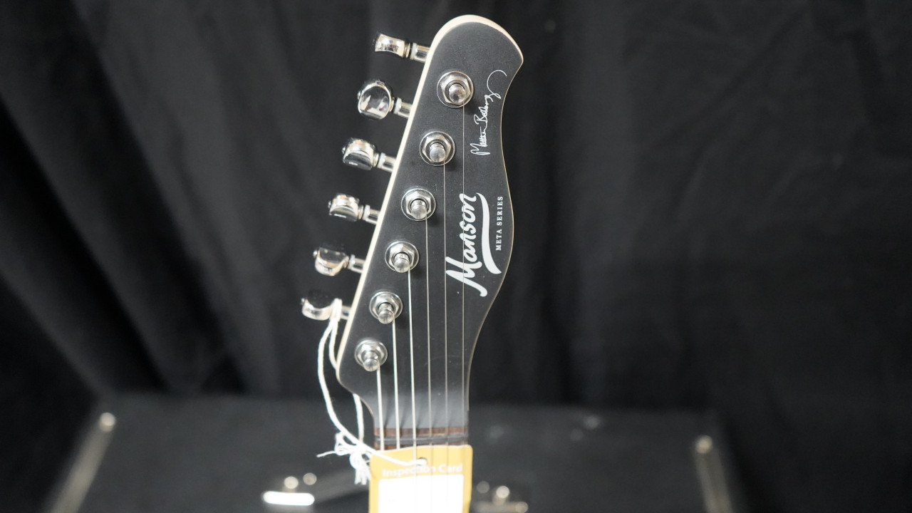 Manson Guitar Works Meta Series MBM-1 Matthew Bellamy Signature Guitar – Satin Black finish, sleek contoured body, powerful Manson pickups, and signature tone inspired by Muse’s frontman