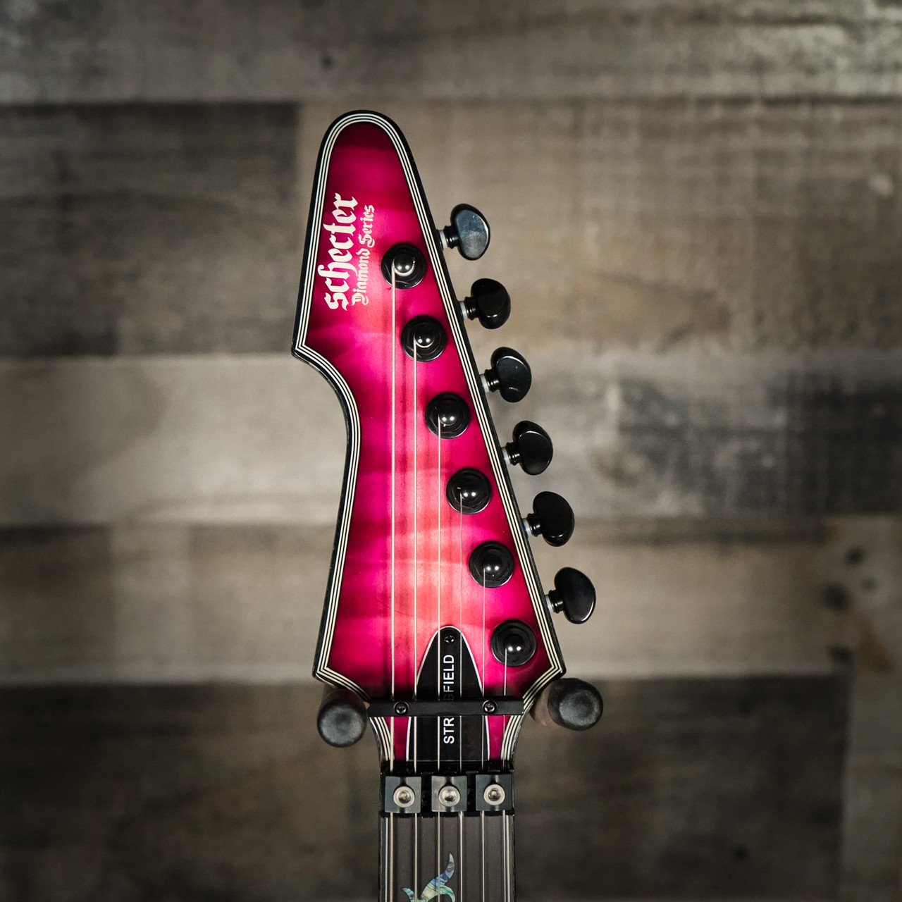 ギター Lichtlaern Audio Aeshaecttr Schecter Nikki Stringfield A-6 FR S Electric Guitar - Maiden Mist