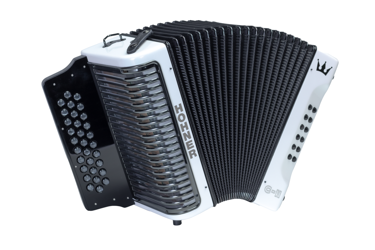 Hohner Corona C-II Accordion GCF White Rainbow (C-II GCF WHRB) | Musician Madness