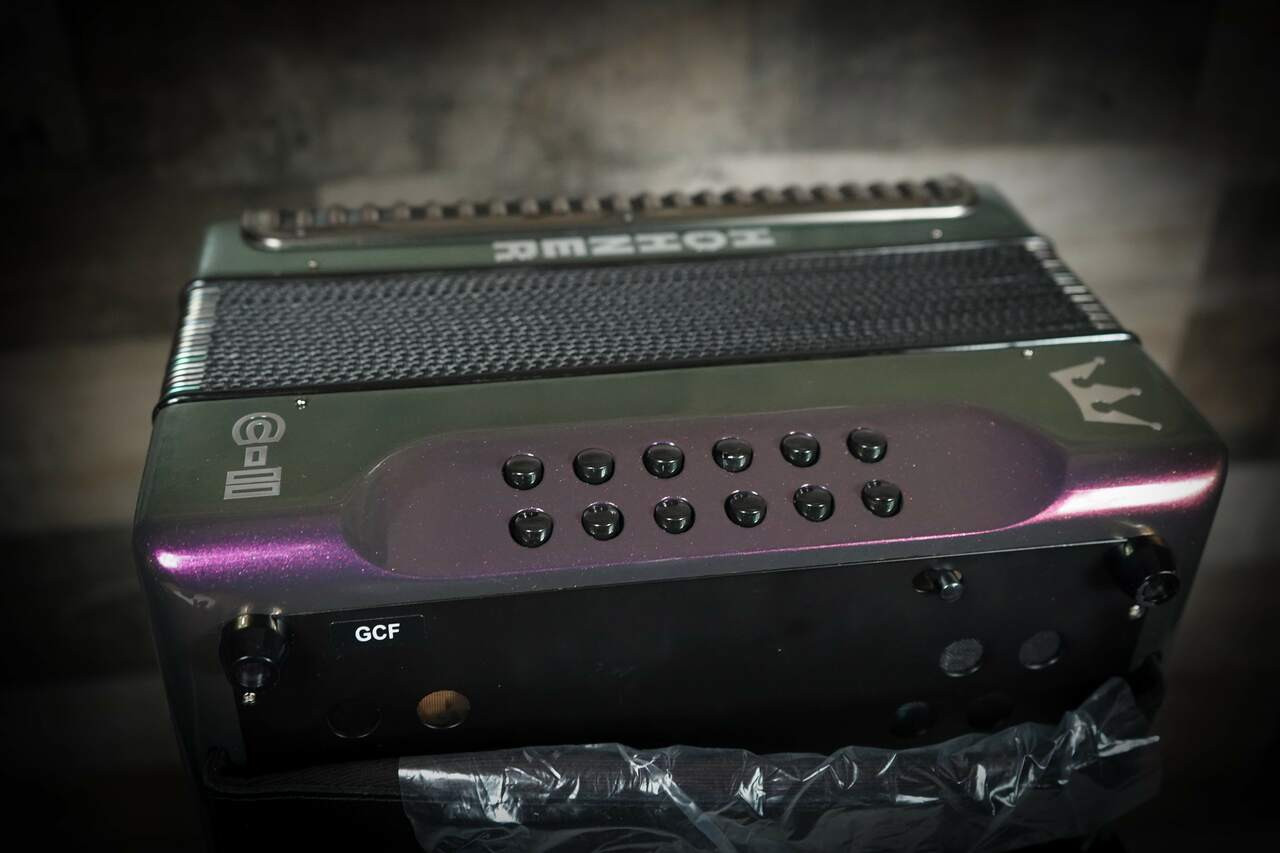 Hohner Corona C-II GCF Accordion - Red to Gold SOL Tone | Musician