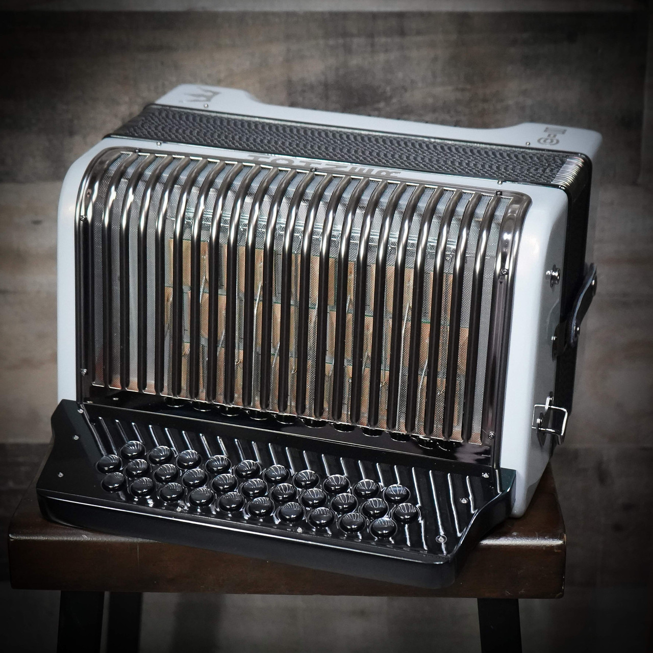 Hohner Corona C-II Accordion FBbEb Silver Rainbow (SVRB)