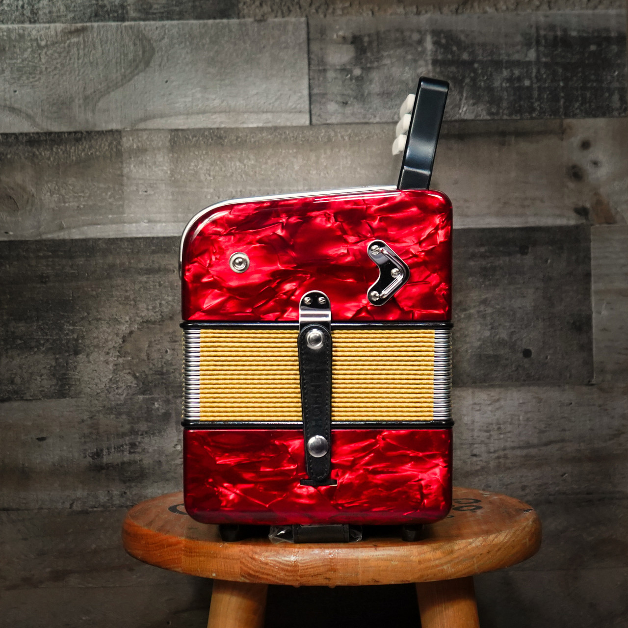 The Hohner Corona III GCF Red Accordion delivers powerful tone, smooth performance, and classic Hohner craftsmanshipâ€”perfect for NorteÃ±o & Tex-Mex music.