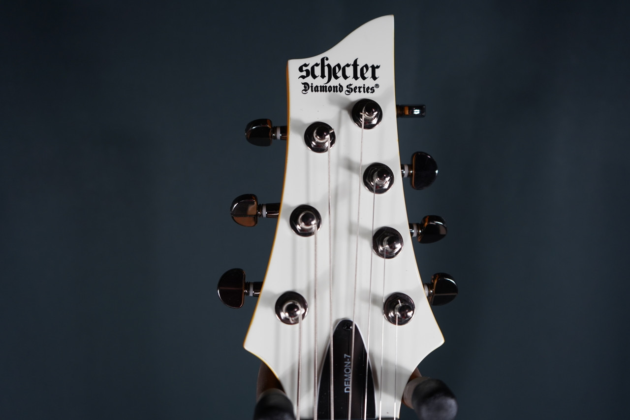 Schecter Demon-7 Electric Guitar – Vintage White (B-Stock
