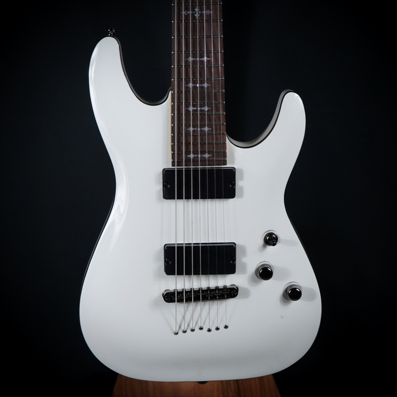 schecter demon 7 white