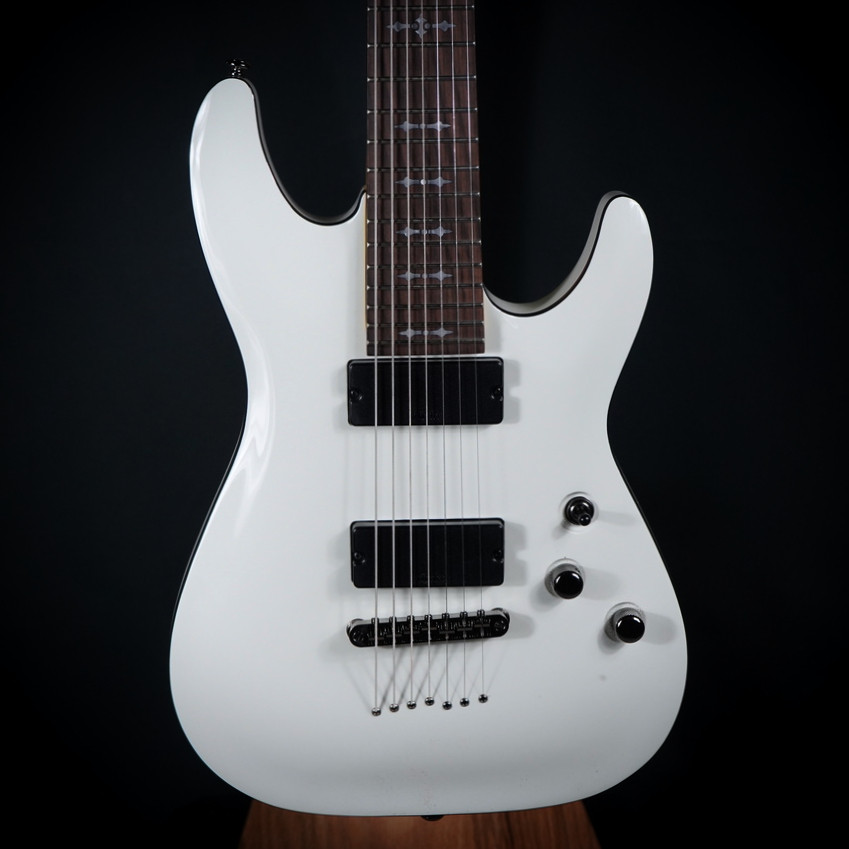 Schecter Demon-7 Electric Guitar – Vintage White B-Stock (3681