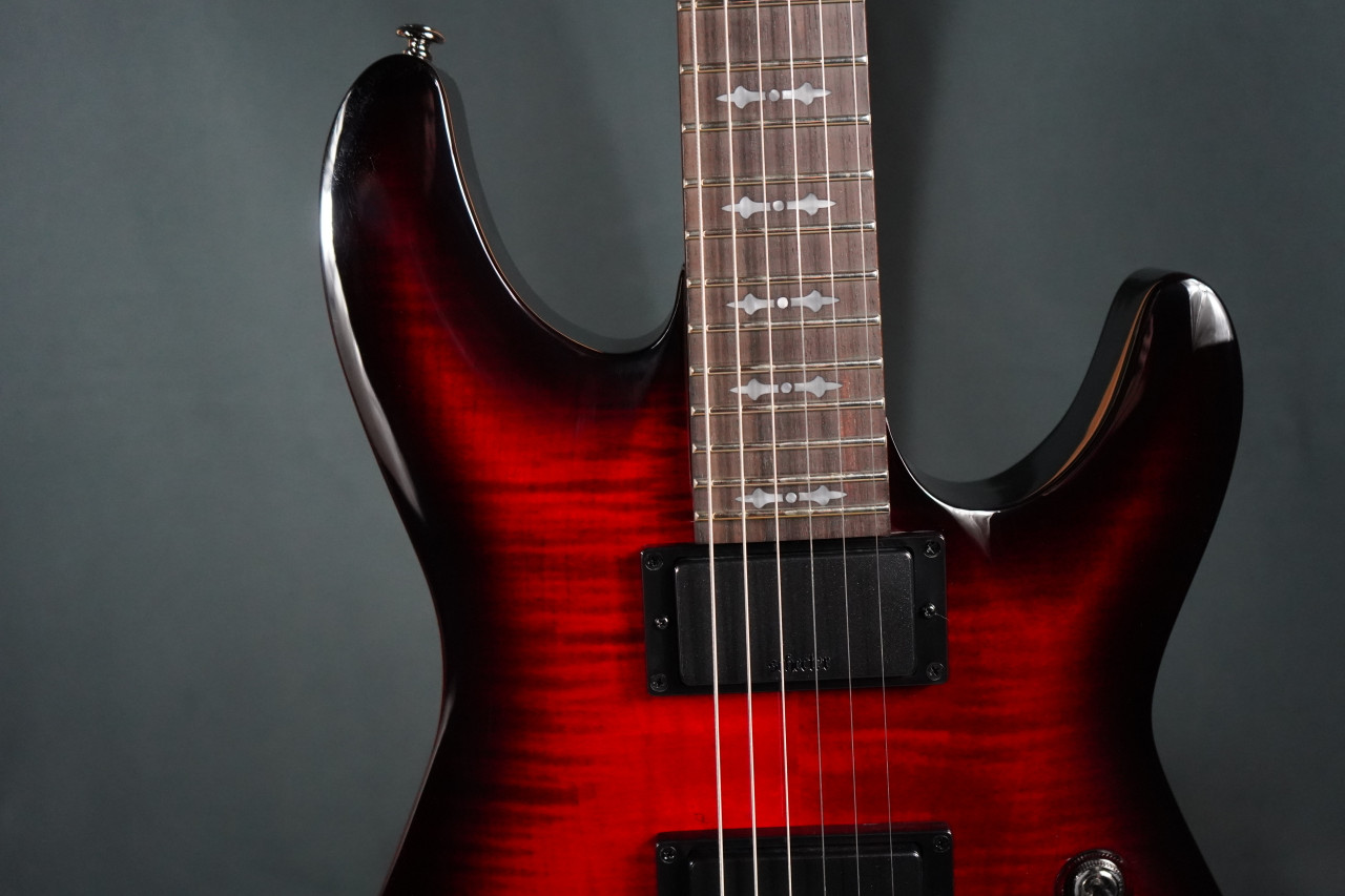 Schecter Demon 6 Electric Guitar Crimson Red Burst