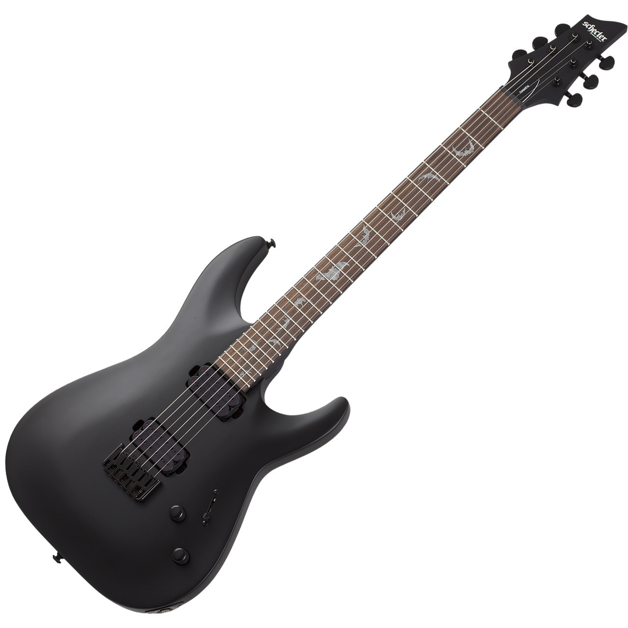 Schecter Damien 6 Electric Guitar - Platinum Black (2470) | Musician Madness