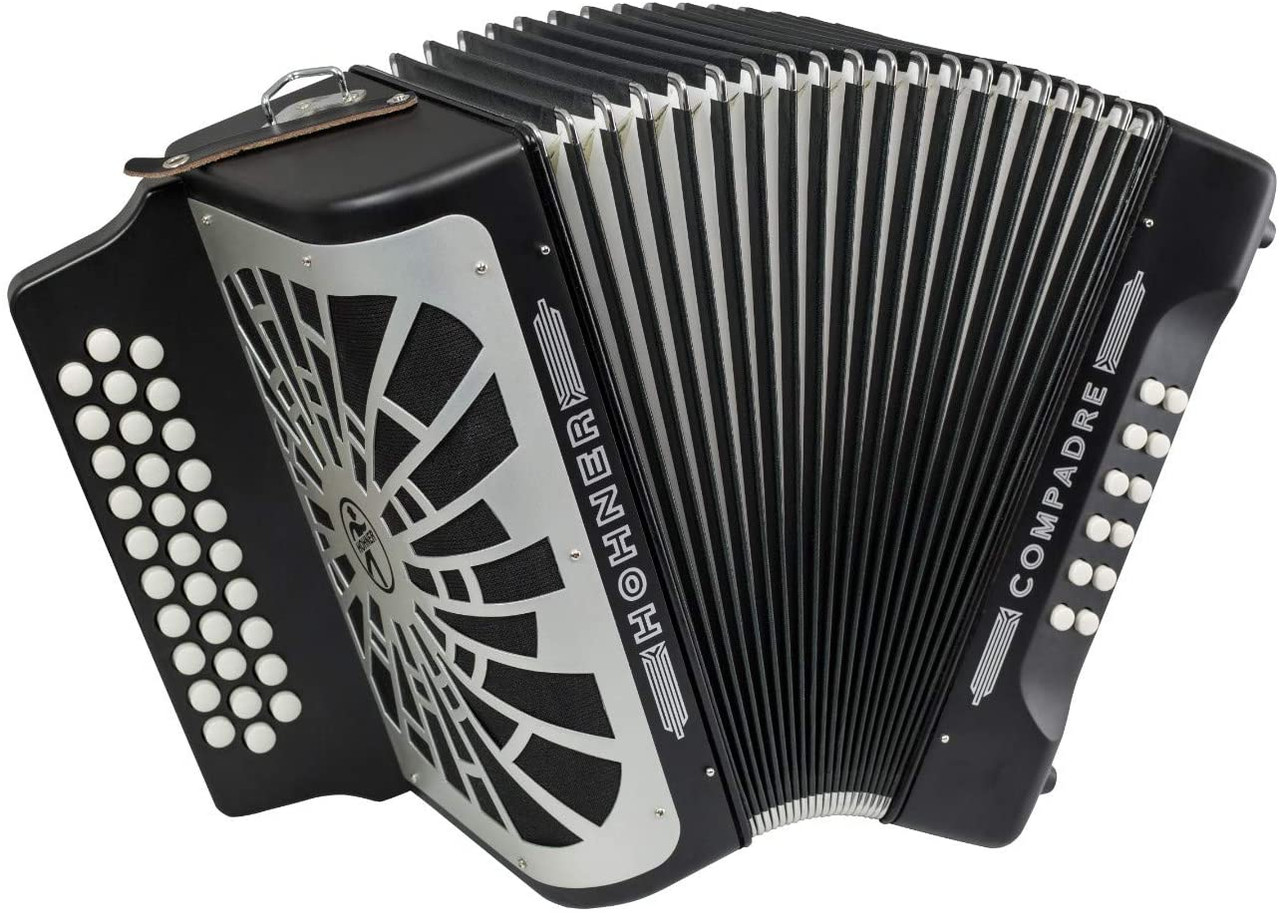 Hohner Compadre Accordion Black GCF - Musician Madness