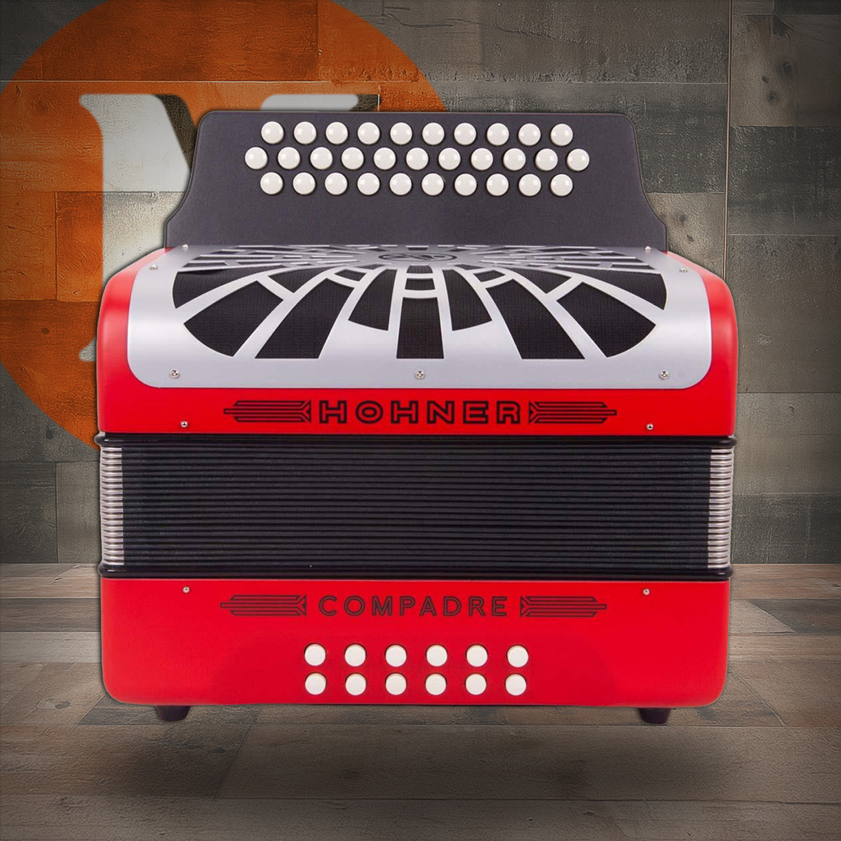 Hohner Compadre GCF -Red with Gig Bag (COGR-N)