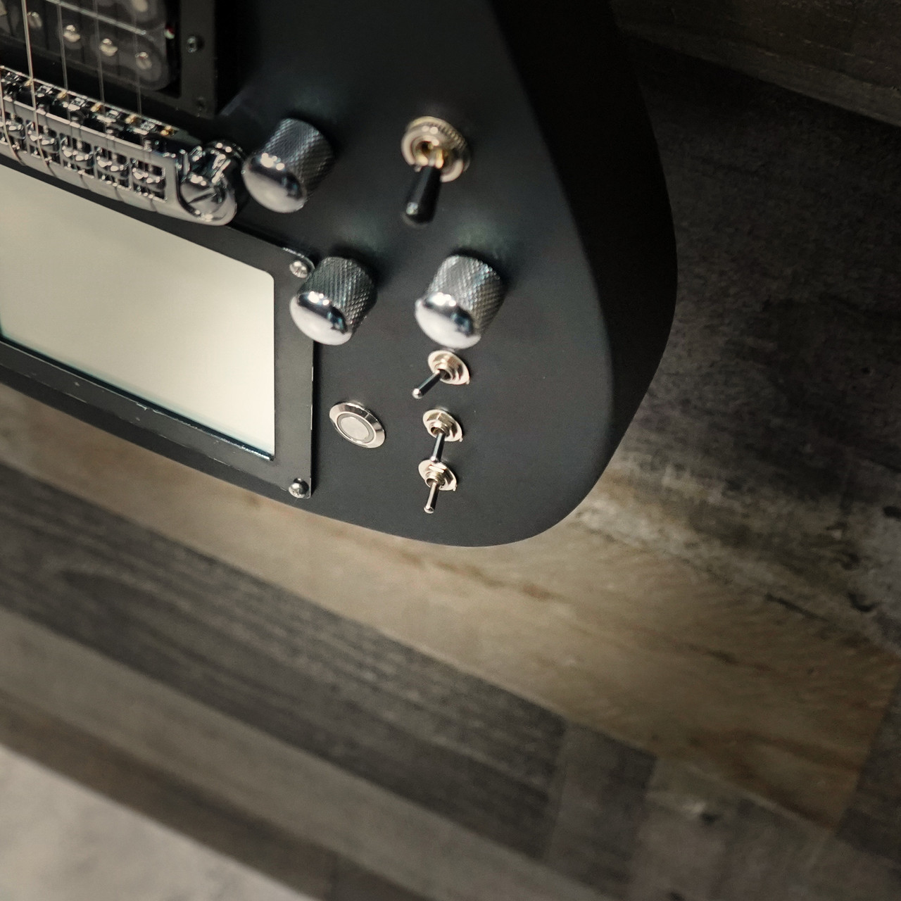 Cort Manson MBM-1, Cort Manson Custom, Kaoss Pad Guitar, Sustainiac Guitar, Satin Black Electric Guitar, Cort Manson MBM1 Custom, Manson Collaboration, Matt Bellamy Guitar, Cort Signature Guitar, Musician Madness Guitar