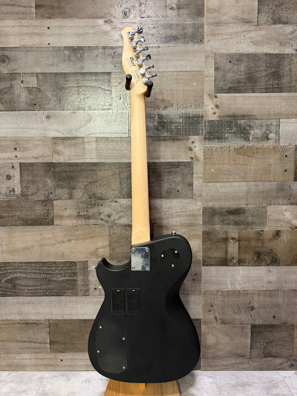 Cort MBM-2 Manson Electric Guitar w/ Kaoss Pad and Sustainiac Electric Guitar w/ Hard Case - Satin Black|Musician Madness