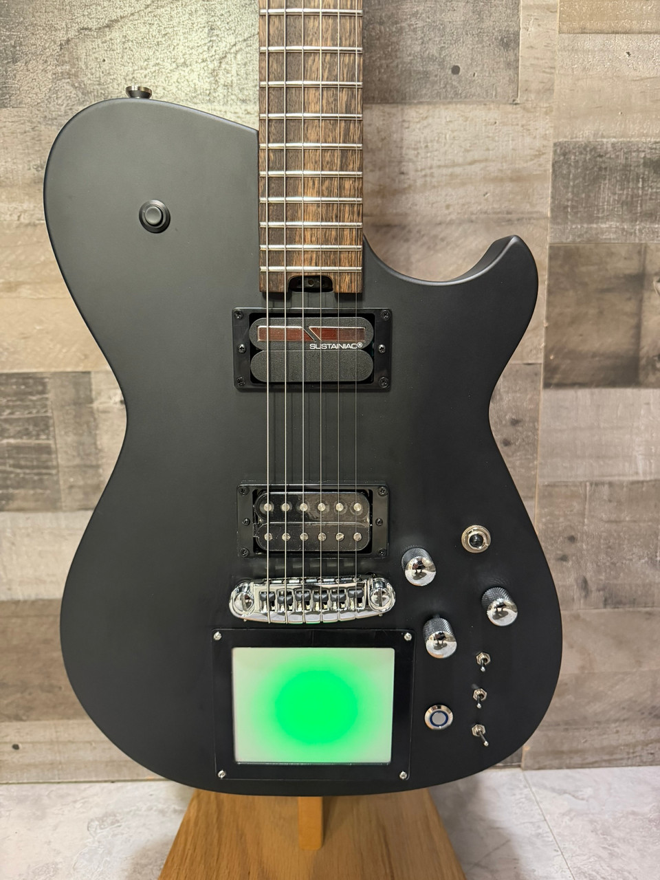 Cort MBM-2 Manson Electric Guitar w/ Kaoss Pad and Sustainiac Electric Guitar w/ Hard Case - Satin Black|Musician Madness
