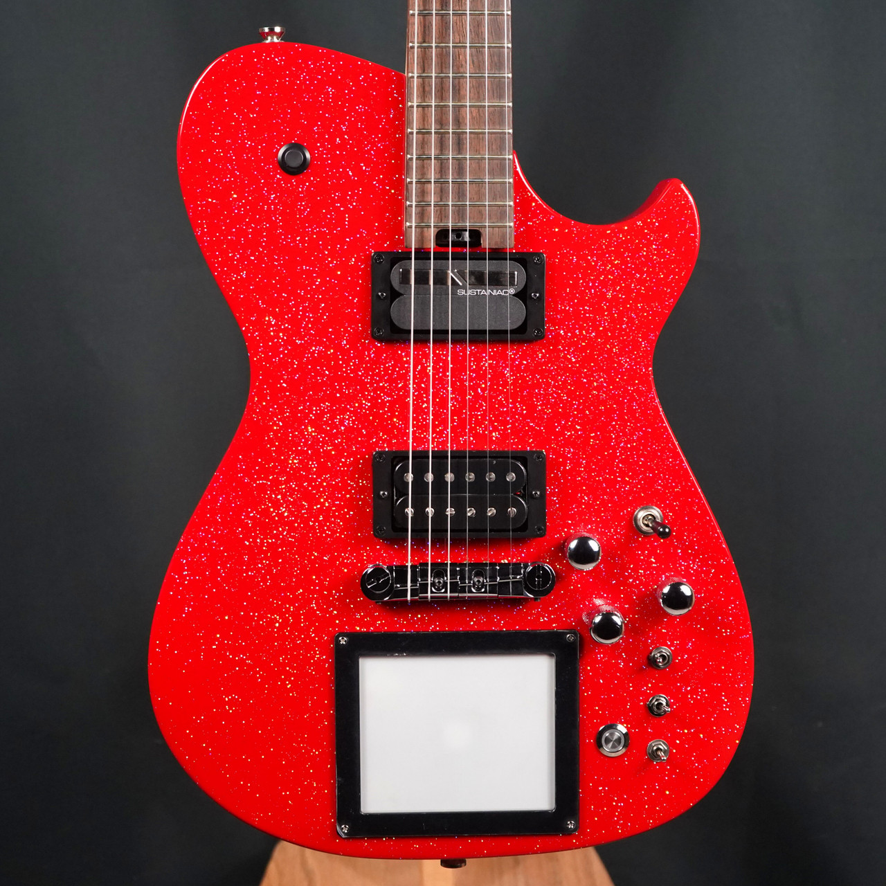Cort Manson MBM-1 Electric Guitar in Red Santa finish – signature model featuring integrated Kaoss Pad, Sustainiac pickup system, and ergonomic modern body design