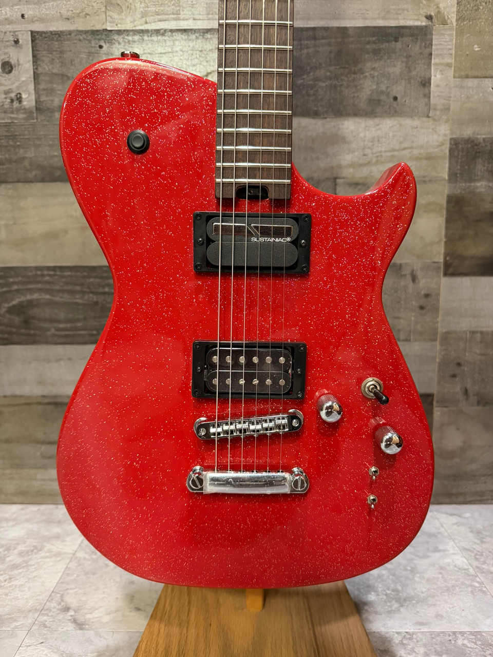 Cort Manson MBM-2 Matt Bellamy  Electric Guitar w/ Sustainiac - Red Sparkle | Musician Madness