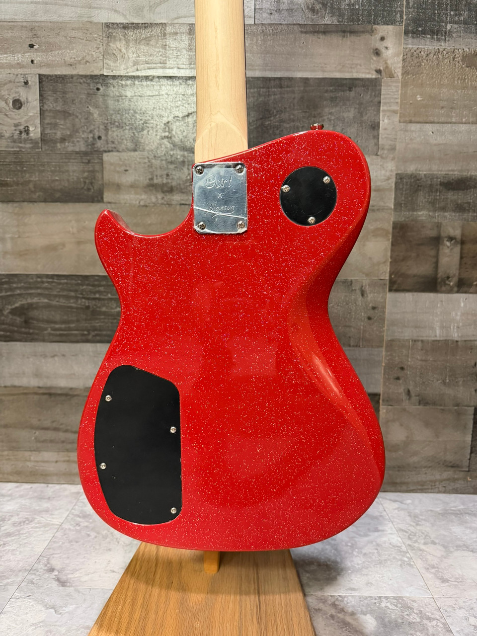 Cort Manson MBM-2 Matt Bellamy  Electric Guitar w/ Sustainiac - Red Sparkle | Musician Madness