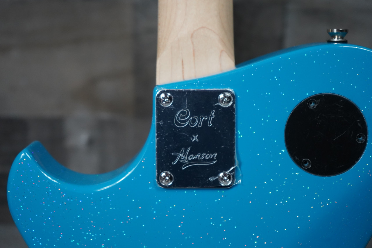 Cort MBM-2 Manson Electric Guitar w/ Kaoss Pad and Sustainiac Electric Guitar w/ Hard Case - Crystal Lake