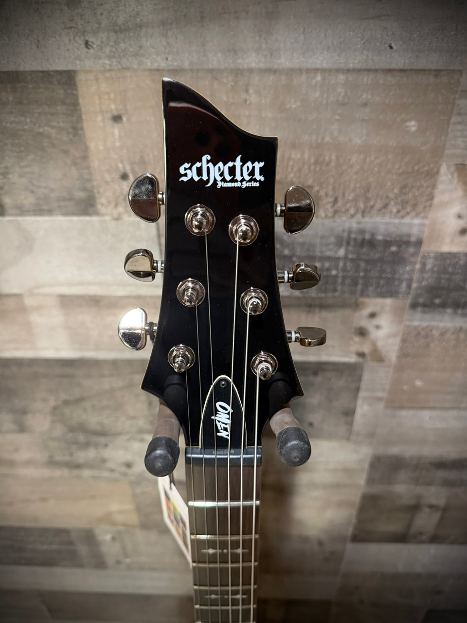 Schecter Omen-6 Left-Handed Electric Guitar - Gloss Black (2063) | Musician Madness
