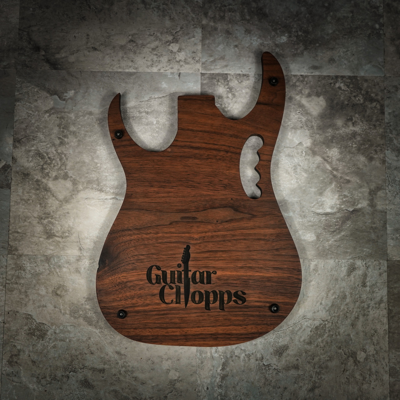 Guitar Chopps Premium Cutting Board JEM Shape