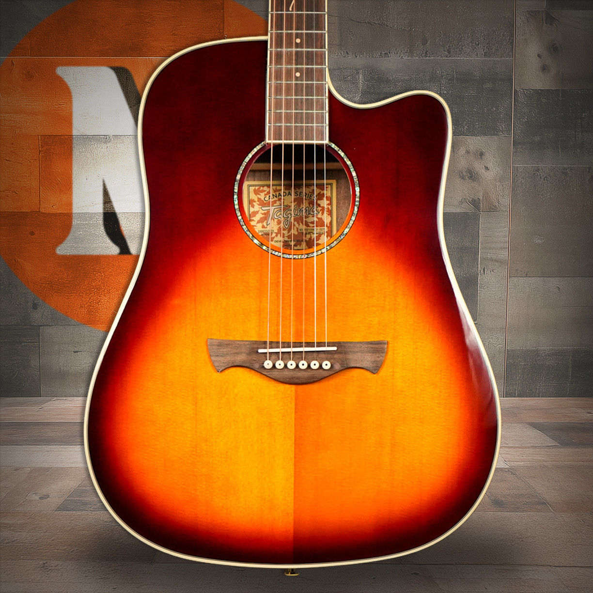 Tagima Vancouver Acoustic Guitar - Cherry Burst (Vancouver)