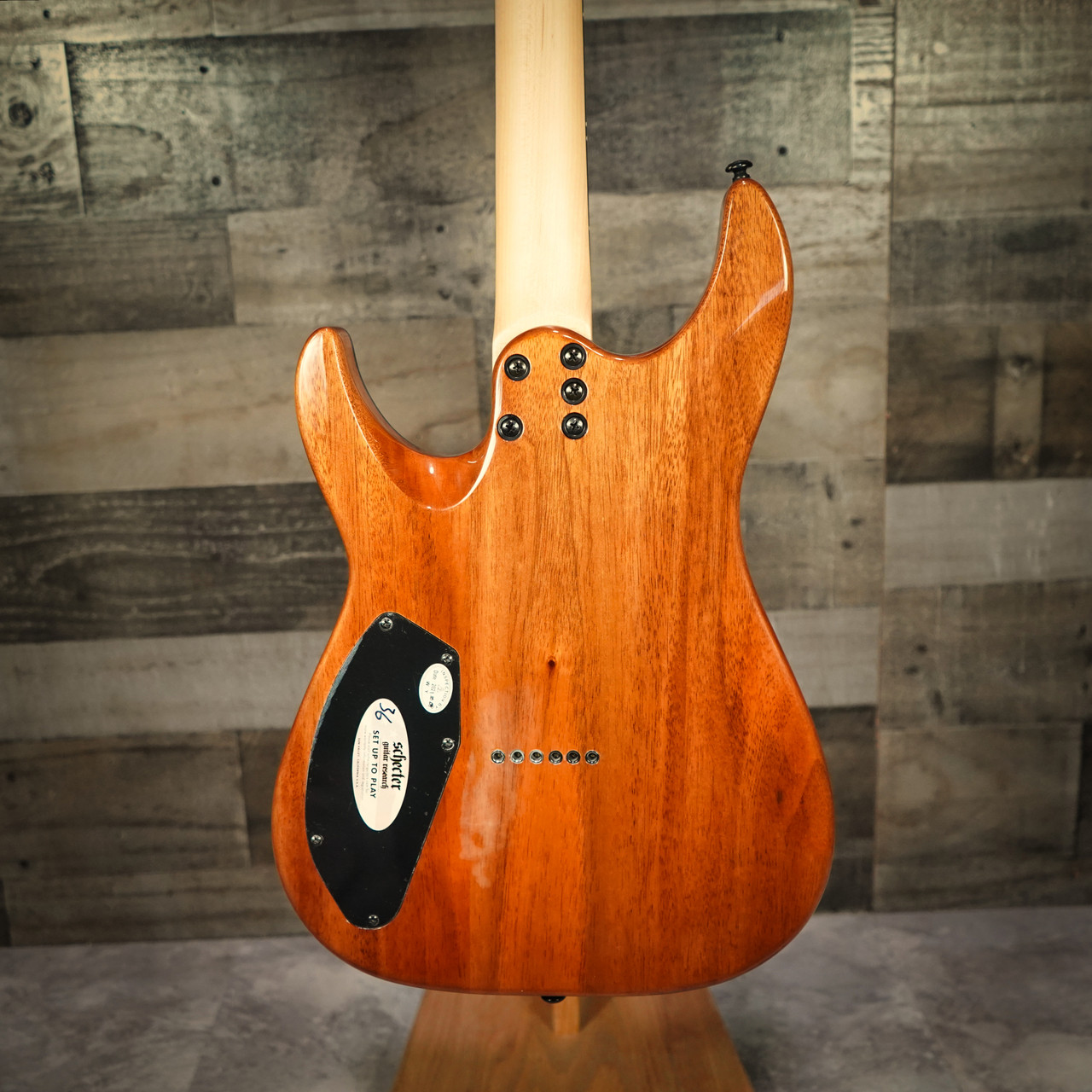 Schecter CR-6 Electric Guitar in Black Cherry Burst finish - B-Stock model featuring contoured double-cut body, Schecter USA pickups, and black chrome hardware