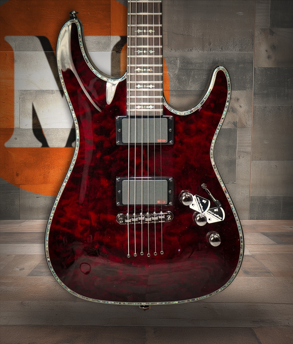 Schecter Hellraiser C-1 Electric Guitar - Black Cherry (1788) | Musician Madness