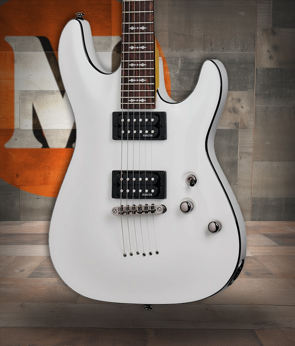 Schecter Omen-6 Electric Guitar - Vintage White B-Stock (2061