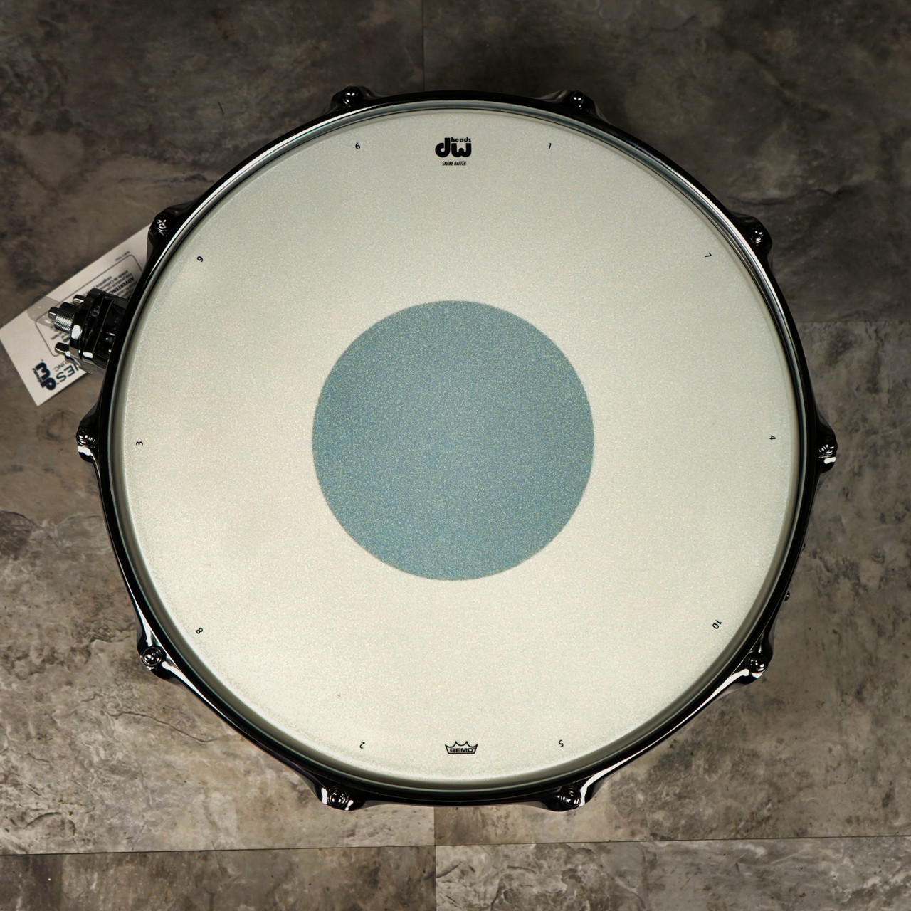 DW Design Series 6" x 14" Clear Acrylic Snare Drum (DDAC0614SSCL) featuring a transparent acrylic shell with chrome hardware for bright tone, punch, and modern visual appeal.