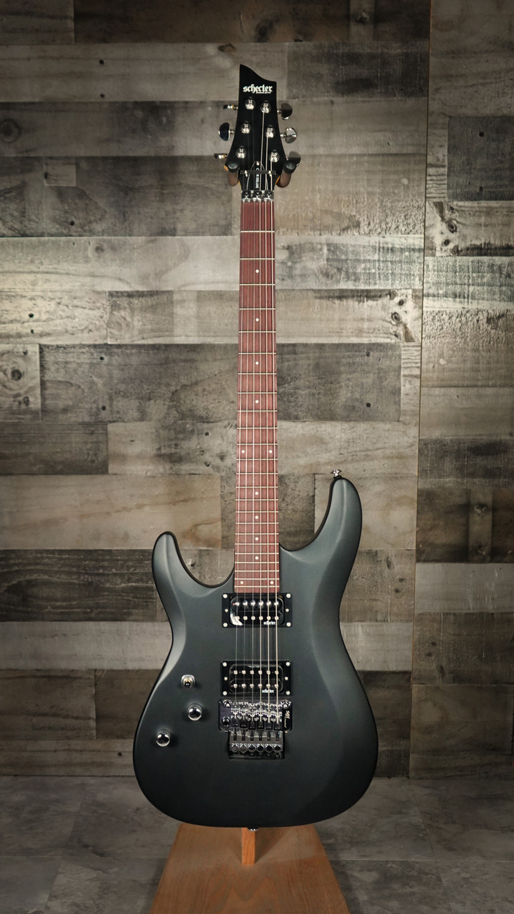 Schecter C-6 FR Deluxe LH Electric Guitar - Satin Black Left Schecter C-6 FR Deluxe LH Electric Guitar - Satin Black Left