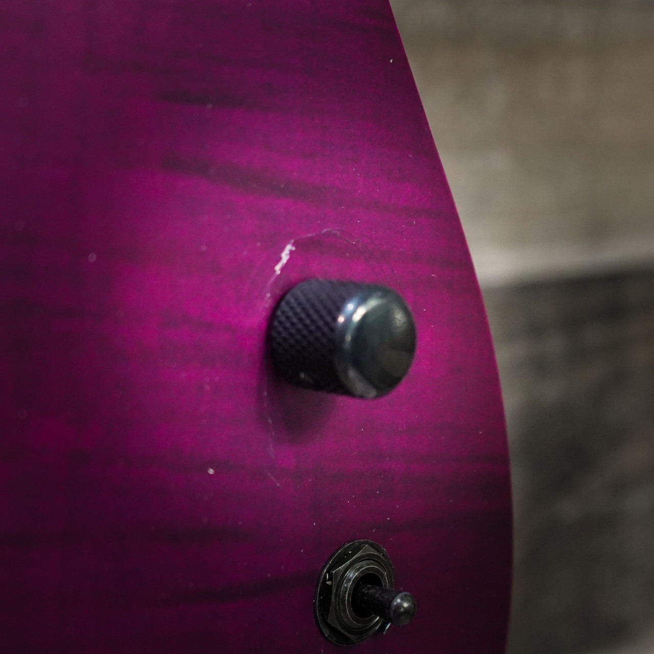 Schecter John Browne Tao-6 Electric Guitar in Satin Trans Purple finish - B-Stock 6-string signature model with multi-scale design, custom pickups, and sleek modern hardware