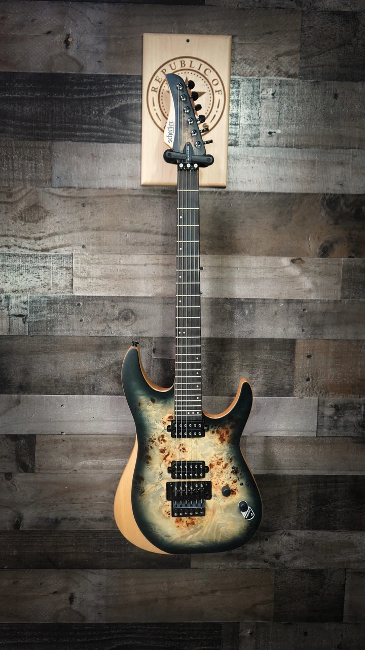 Schecter Reaper-6 FR Electric Guitar - Satin Charcoal Burst B-Stock (1503)