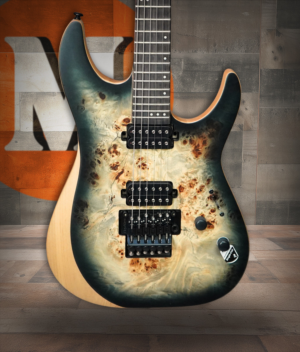 Schecter Reaper-6 FR Electric Guitar - Satin Charcoal Burst B